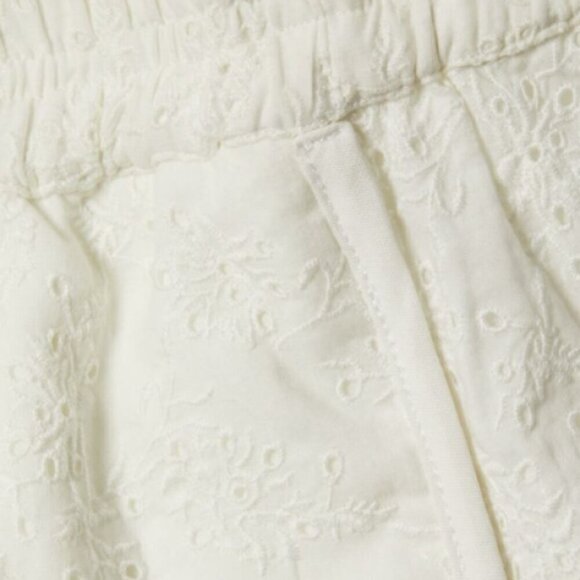 Rag & Bone 'April' Embroidered Cotton Eyelet Pull-On Shorts, White - Picture 5 of 5